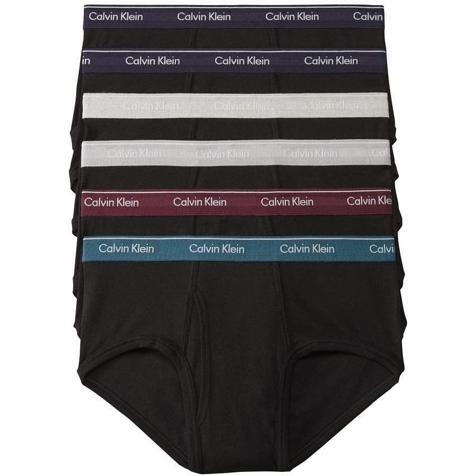 image:imageCalvin Klein Mens Cotton Classics 5Pack BriefBlack Bodies W Twilight  Jet Grey  Lost Blue  Lost Blue  Light Grey Heater  Rasin Torte Wb