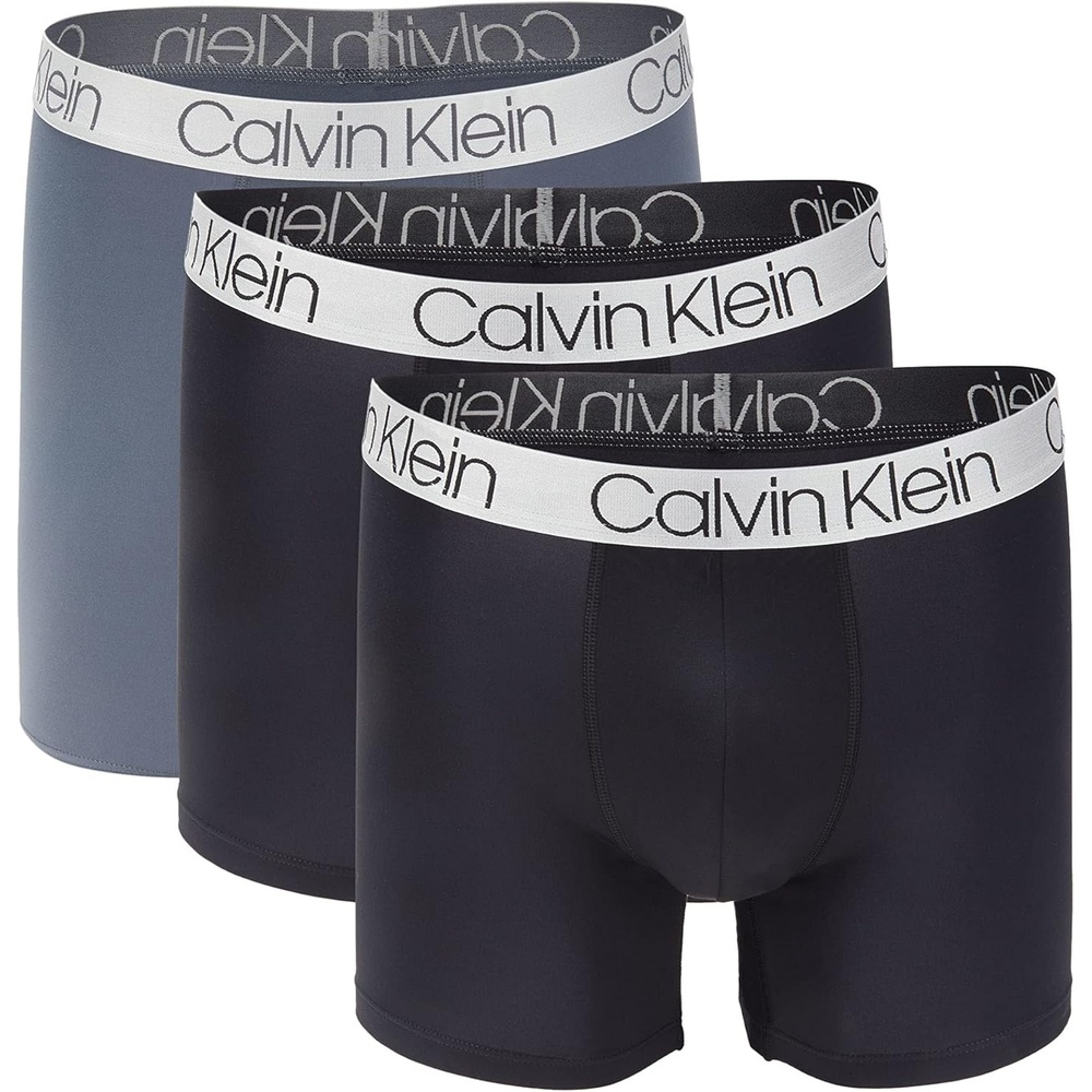image:imageCalvin Klein Mens Microfiber Boxer Briefs Pack of 3 BlackNP2214051Grey XLarge