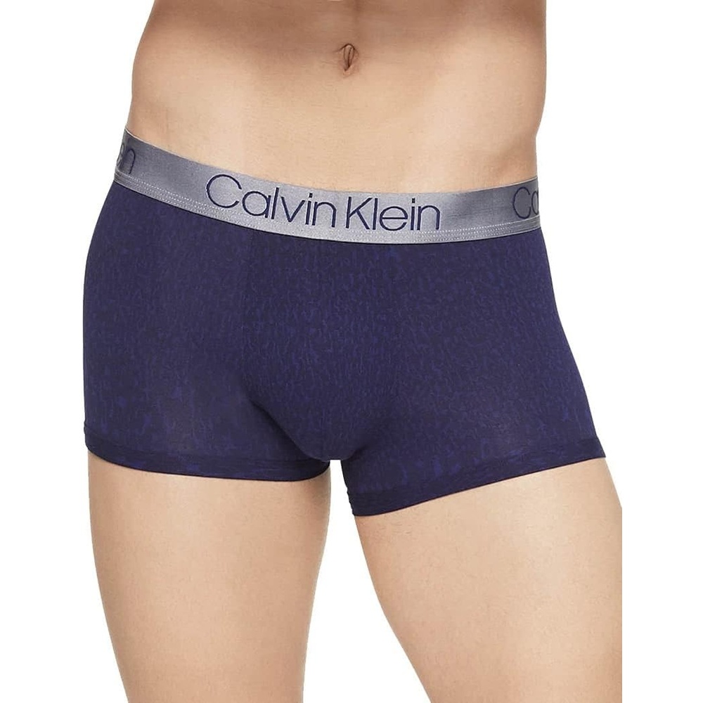image:imageCalvin Klein Mens UltraSoft Modal TrunksAbstrac Animal Print Bayou Blue