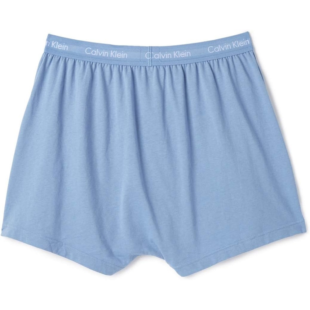 image:imageCalvin Klein Mens Underwear Cotton Multipack Knit BoxersBlue Assorted