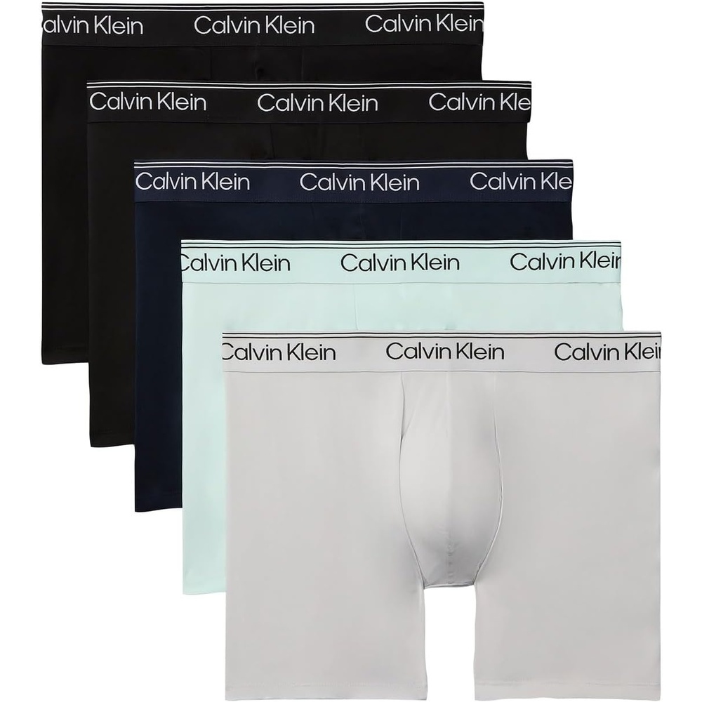 image:imageCalvin Klein Micro Stretch Boxer Brief 5Pack2 Black  1 Light Cast  1 Feel the Mint  1 ShorelineBlack