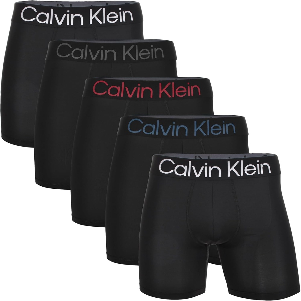 image:imageCalvin Klein Microfiber 5Pack Boxer BriefsBlack With Logo