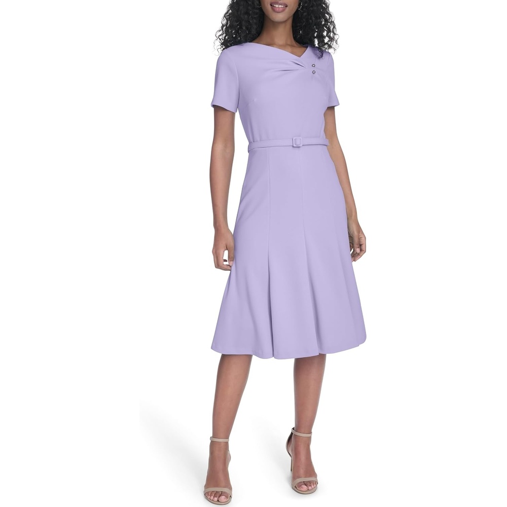 image:imageCalvin Klein Short Sleeve Belted AlineOpal