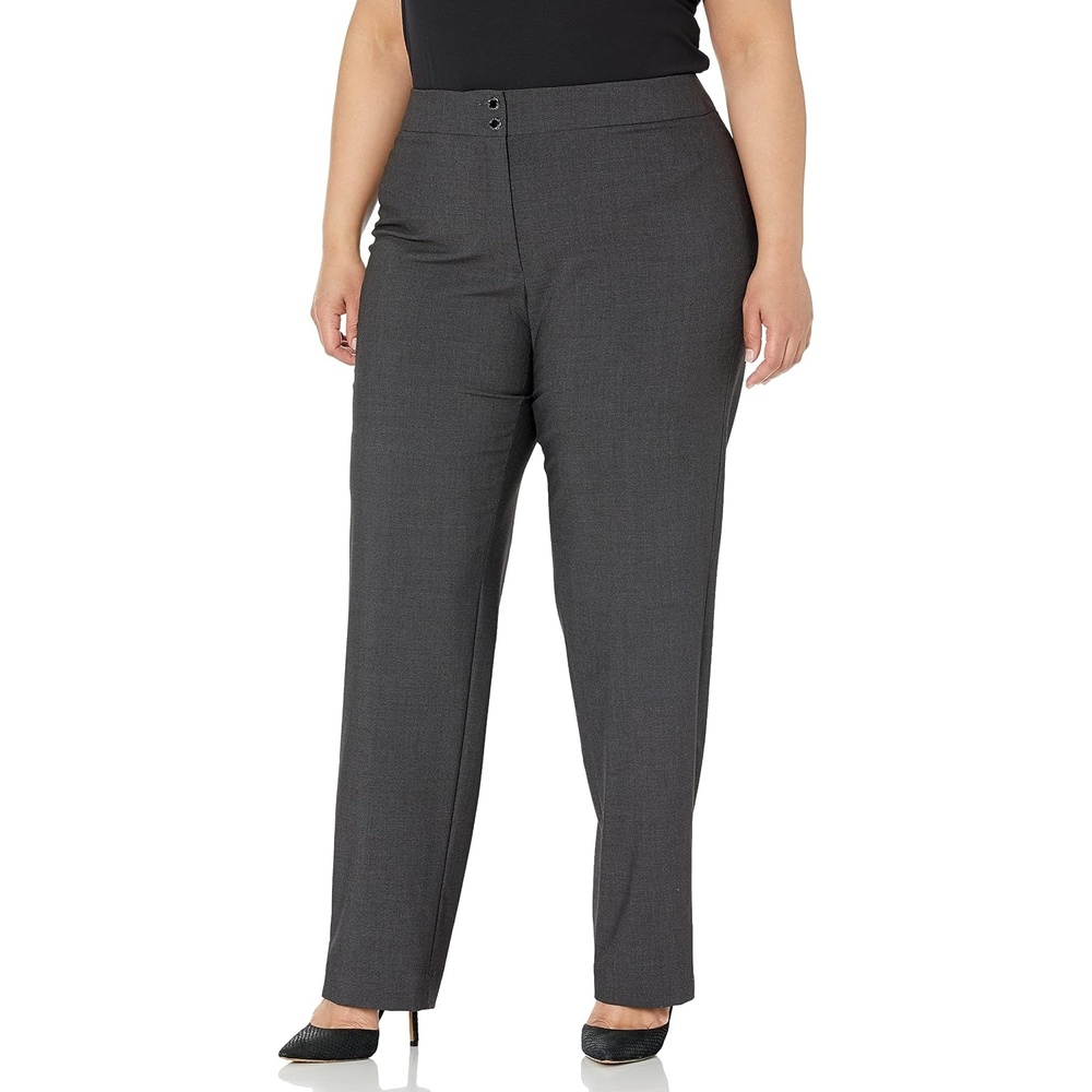 image:imageCalvin Klein Womens Belted Ankle Trouser PantCharcoal