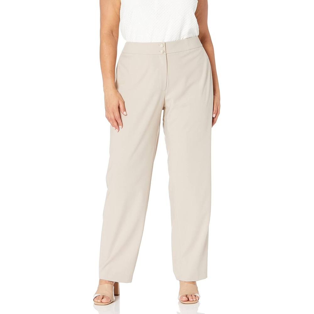 image:imageCalvin Klein Womens Belted Ankle Trouser PantKhaki