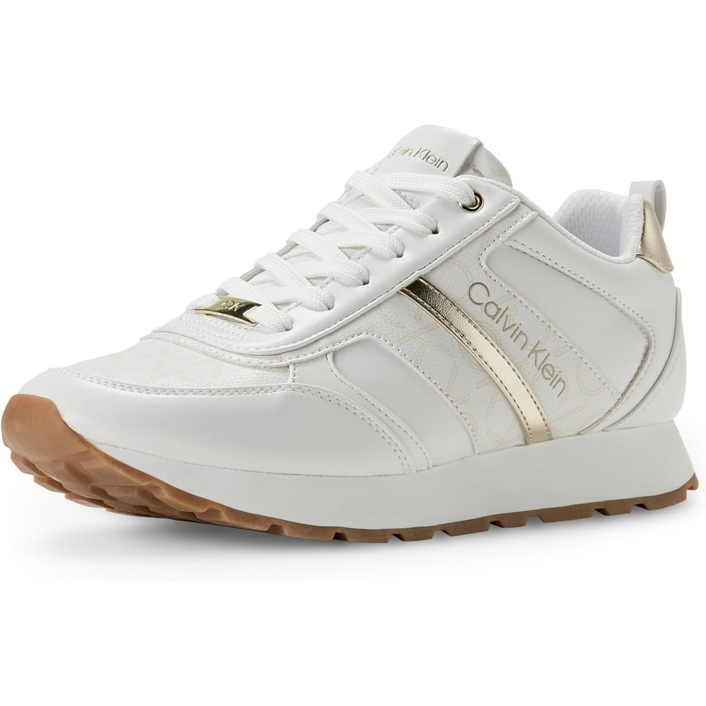 image:imageCalvin Klein Womens Carlla SneakerWhite Logo 146