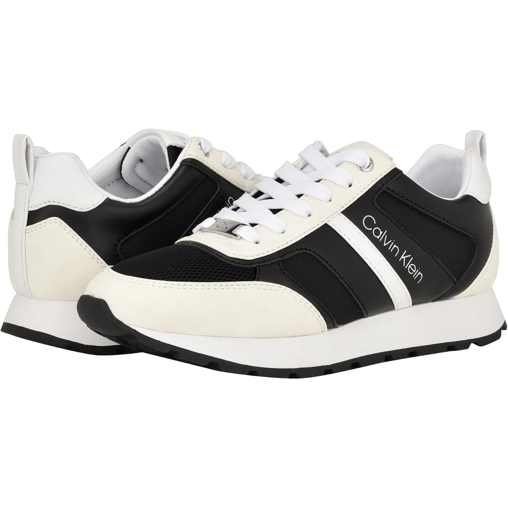 image:imageCalvin Klein Womens Carlla SneakerWhiteBlack Multi 145