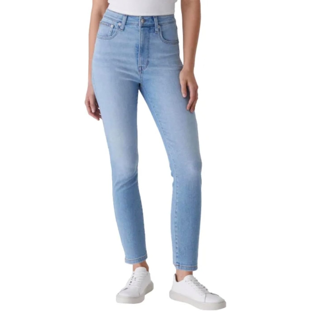image:imageCalvin Klein Womens High Rise Stretch Skinny JeanRobins Egg Light Blue