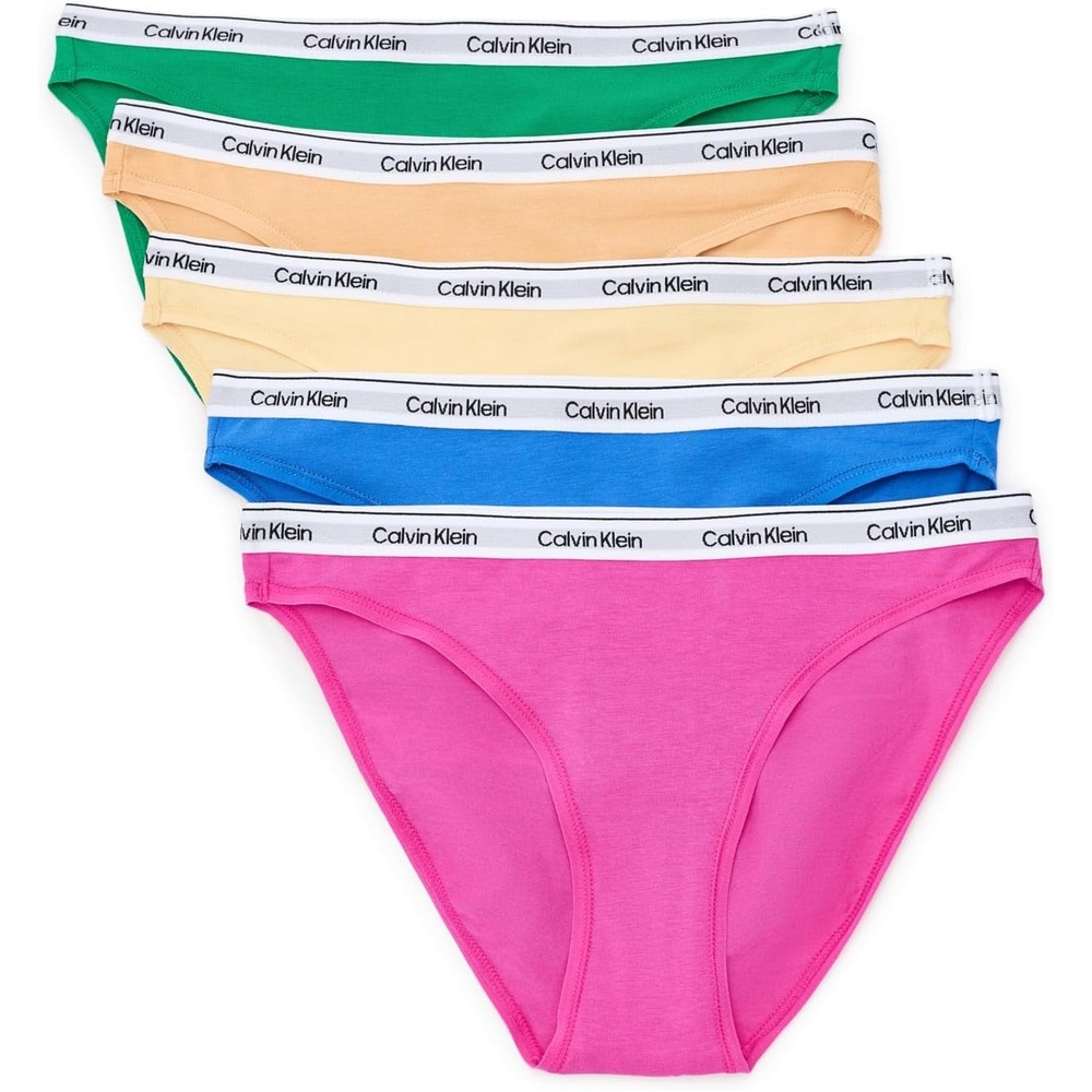image:imageCalvin Klein Womens Icon Logo Bikini 5packMardi Gras GreenRelay GoldGolden HazePalace Blu