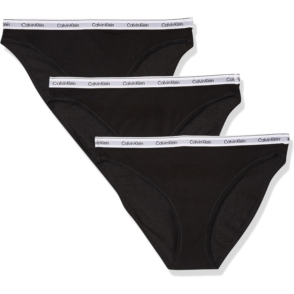 image:imageCalvin Klein Womens Modern Logo Bikini 3packBlackBlackBlack