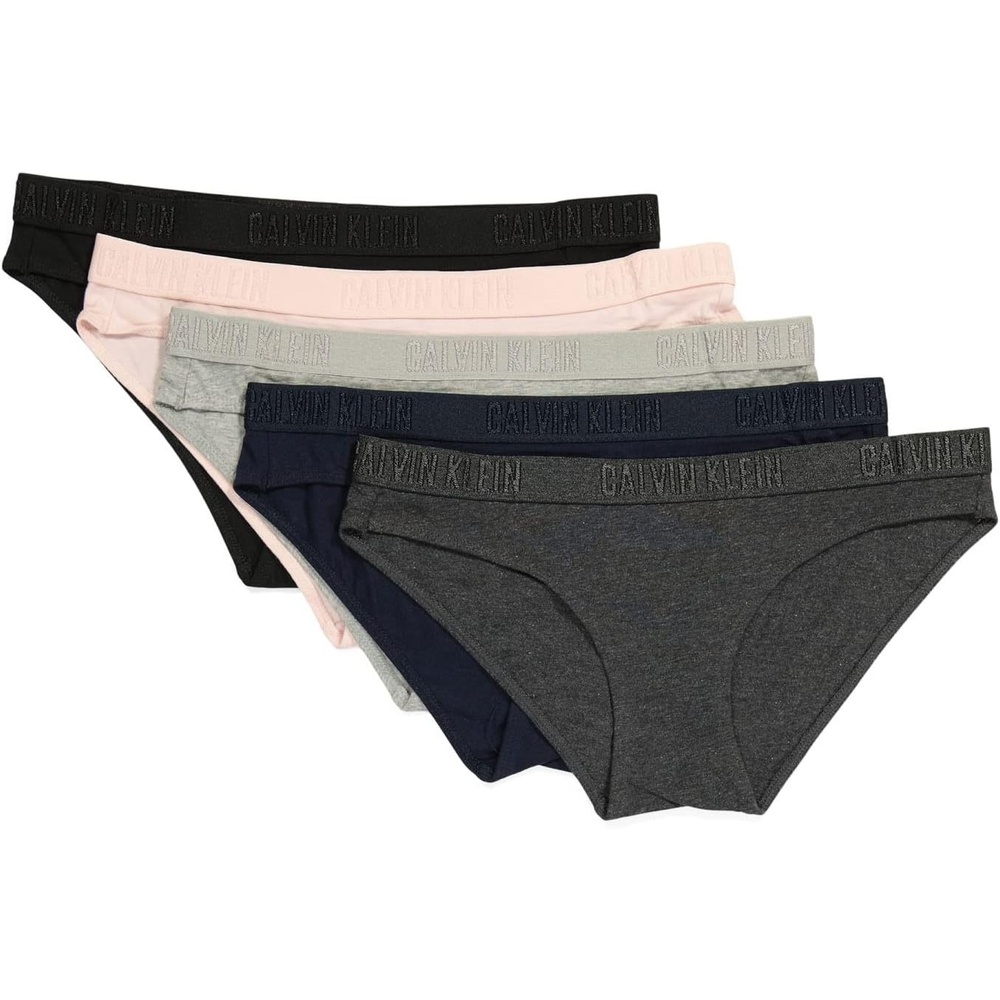 image:imageCalvin Klein Womens Monochrome Cotton Bikini Panty 5 PackBqp2800402P