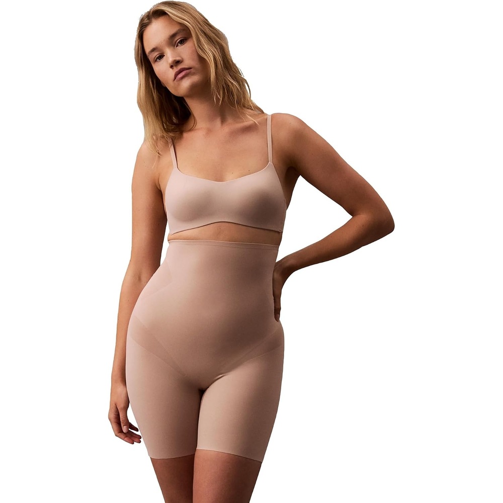 image:imageCalvin Klein Womens Shapewear Stayput Stretch Highwaist Midthigh ShortCedar