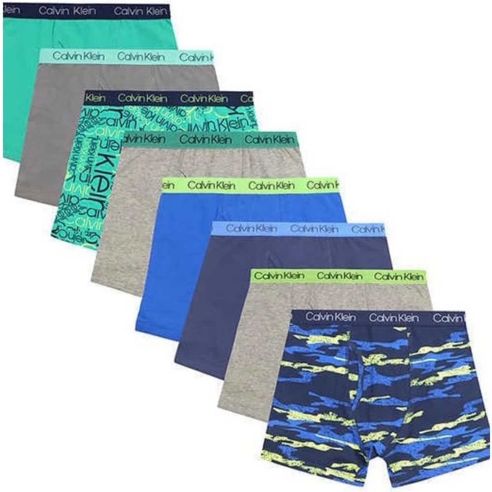 image:imageCalvin Klein boys Calvin Klein Boys Modern Cotton Boxer Brief Underwear 3packGreen