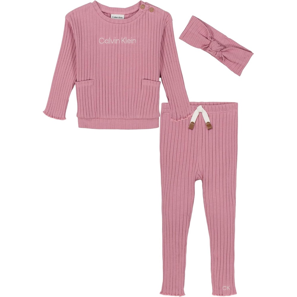 image:imageCalvin Klein girls 2pc Fashion Legging SetFoxglove
