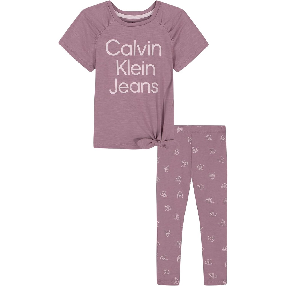 image:imageCalvin Klein girls 2pc Fashion Legging SetWood RoseMarys Rose