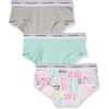 3 Pack - Heather Grey/Teal/Signature White