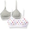 White Heart/Heather Grey