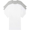 3 White  2 Grey Heather Crewneck