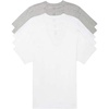3 White  2 Grey Heather V-neck